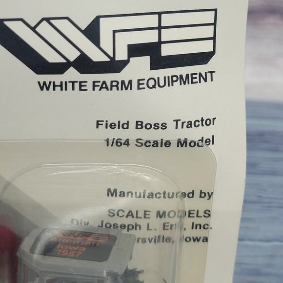 Vtg 1987 Scale Models WFE 1/64 scale White 185 field boss rear Duals silver - Picture 2 of 10